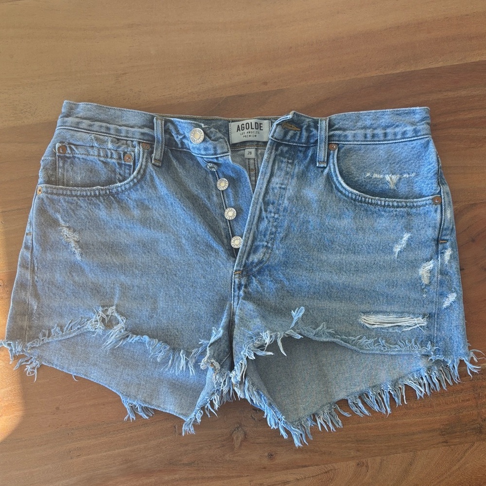 Agolde Parker Vintage Cut Off Short in Swapmeet